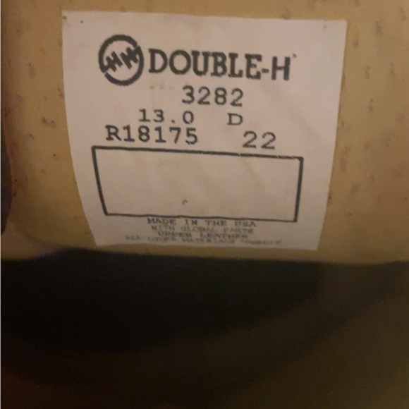 Double H boots size 13 D GUC - Picture 5 of 5